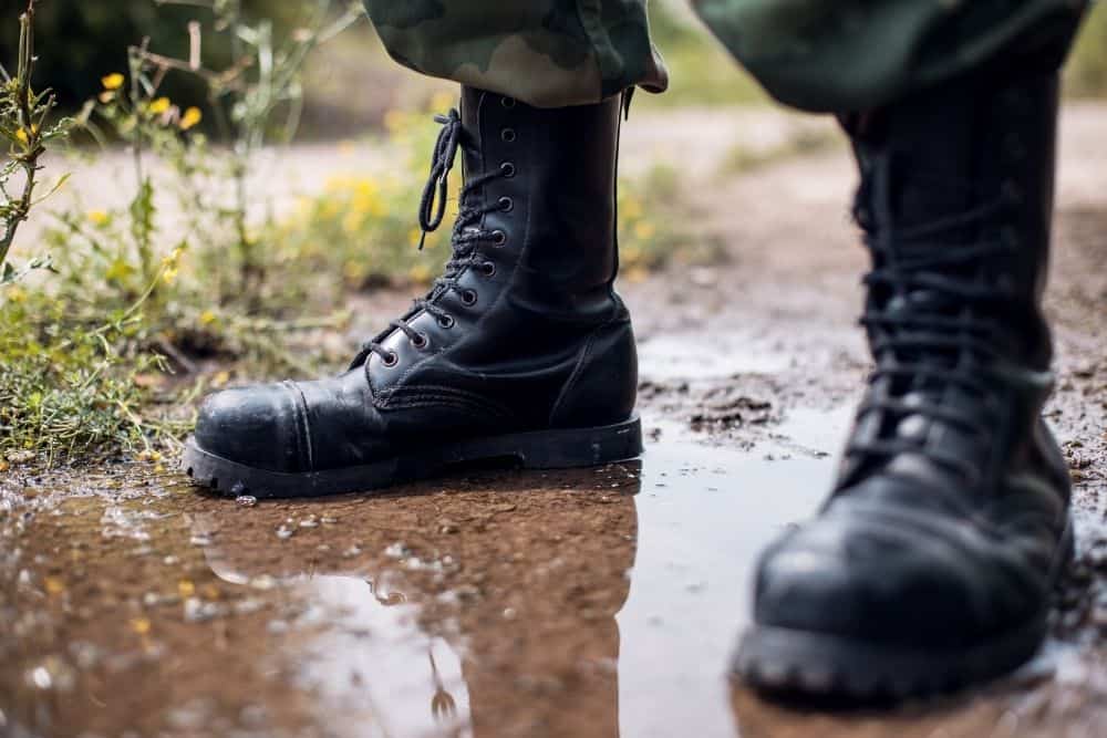 waterproof leather tactical boots